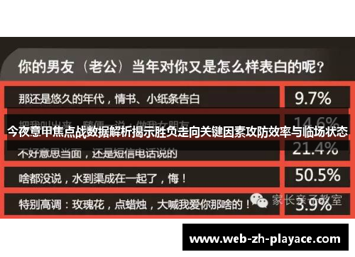今夜意甲焦点战数据解析揭示胜负走向关键因素攻防效率与临场状态